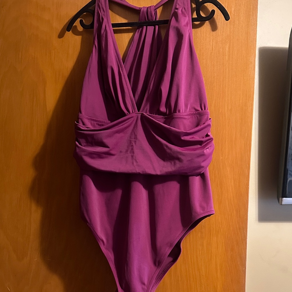 Purple AdoreMe One-Piece Swimsuit 2X